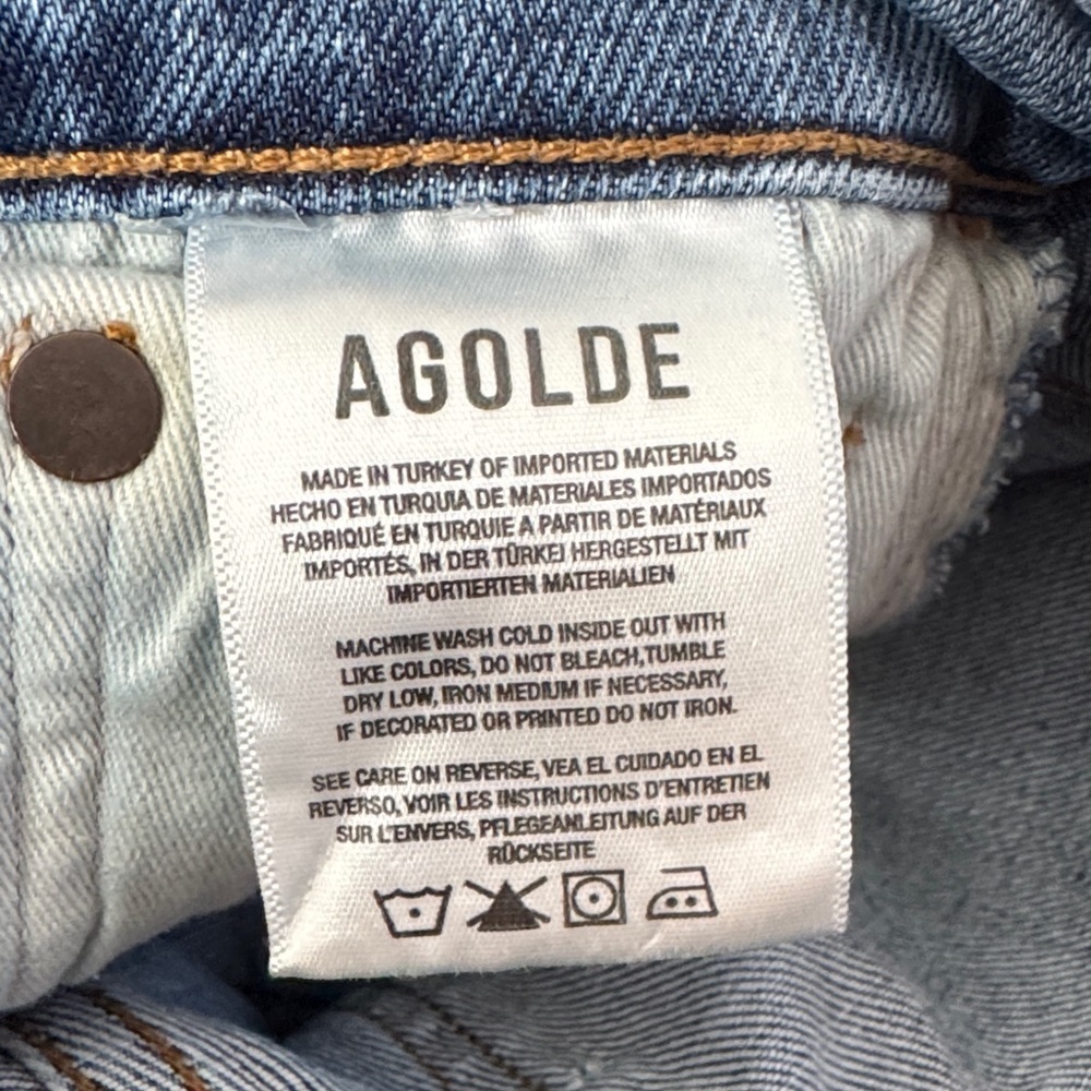 Agolde ‘Toni’ Mid Rise Straight Leg Jeans - Picture 4 of 5